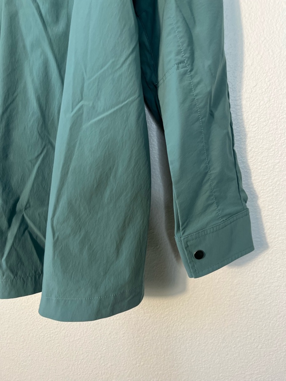 Athleta Advantage Poplin Jacket Pullover Teal Wat… - image 8